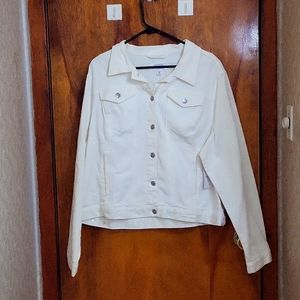 White jean jacket